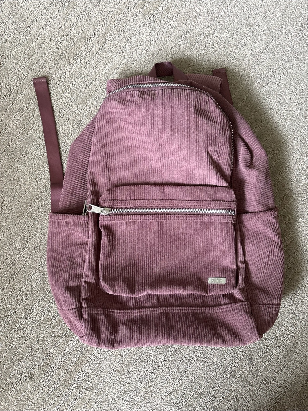 PINK Victoria's Secret Corduroy Mauve Pink Backpack